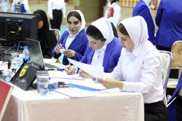 مسابقات تکواندو لیگ نونهالان دختر در کرمانشاه