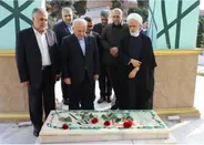 استقبال استاندار مازندران از مجید انصاری و ادای احترام معاون حقوقی رئیس‌جمهور به شهید خوشنام استانداری مازندران
