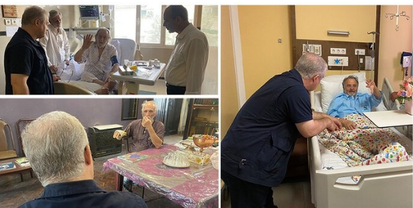 مدیرعامل مؤسسه هنرمندان پیشکسوت از سه هنرمند عیادت کرد