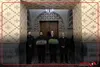 اهدای پرچم مقدس جمهوری اسلامی ایران و پرچم بارگاه مطهر امام رضا (ع) به زهرا کیانی و فاضل اتراچالی عضو تیم ملی کبدی ایران پرچم‌داران ایران در بازی‌های آسیایی ناگویا