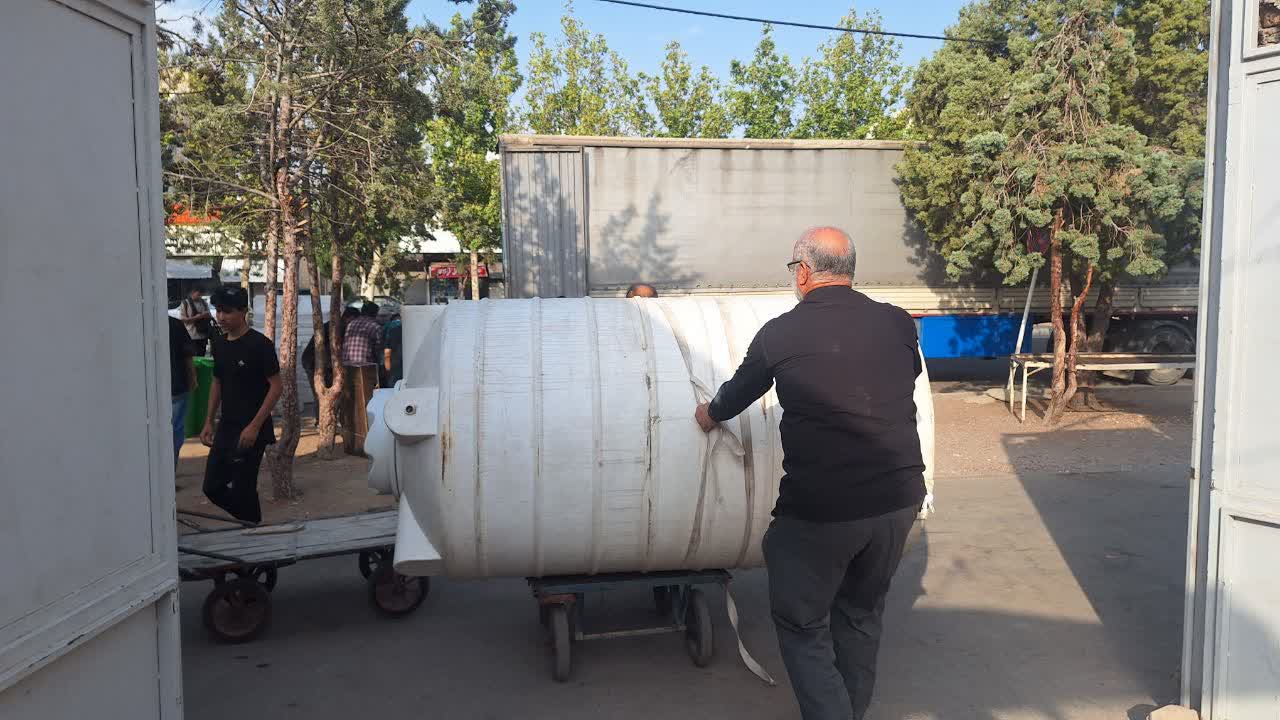 کاروان تجهیزات خدماتی موکب «الی الحبیب» از قزوین عازم کربلای معلی شد کاروان تجهیزات خدماتی موکب «الی الحبیب» از قزوین عازم کربلای معلی شد