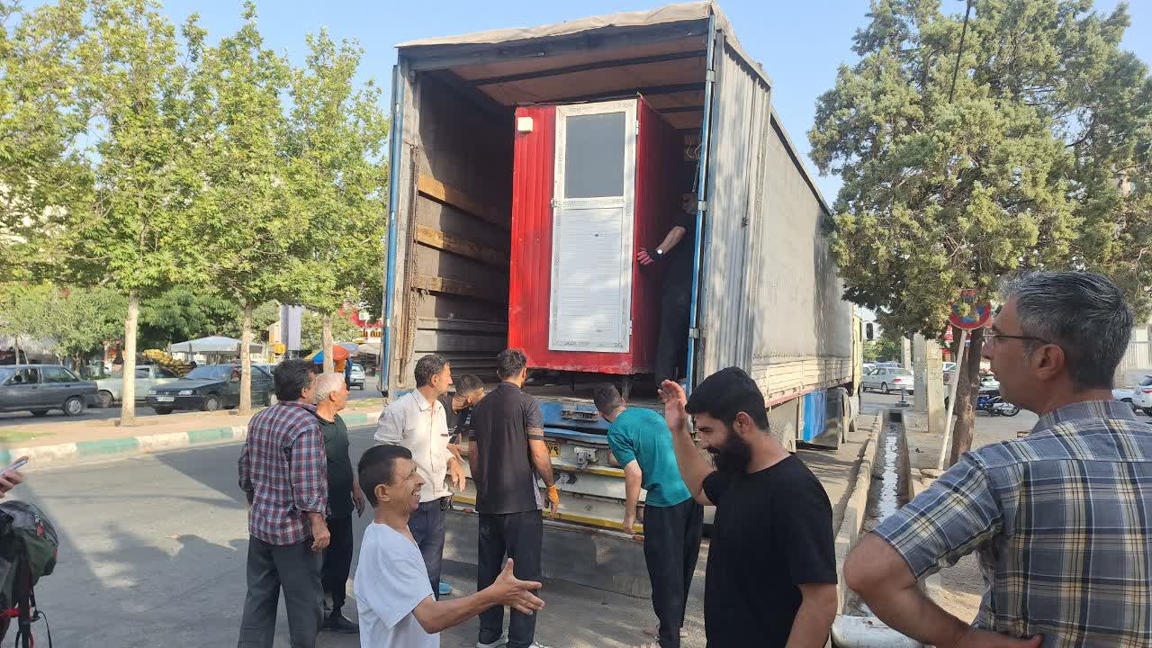 کاروان تجهیزات خدماتی موکب «الی الحبیب» از قزوین عازم کربلای معلی شد کاروان تجهیزات خدماتی موکب «الی الحبیب» از قزوین عازم کربلای معلی شد