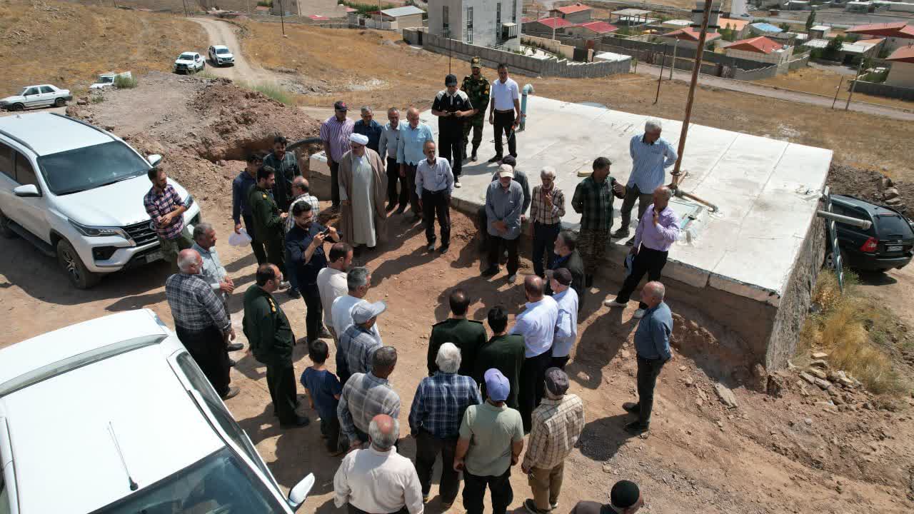 بازدید فرمانده سپاه استان قزوین از روند اجرای مجتمع آبرسانی فارسجین