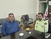 دیدار مدیرعامل باشگاه فولاد بافت با فرمانده انتظامی شهرستان بافت