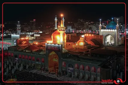قرائت زیارت امین‌الله توسط حاج سیدمجید بنی‌فاطمه در دومین شب مراسم بزرگداشت رهبر شهید انقلاب و شهدای خانواده ایشان در حرم مطهر امام رضا علیه‌السلام