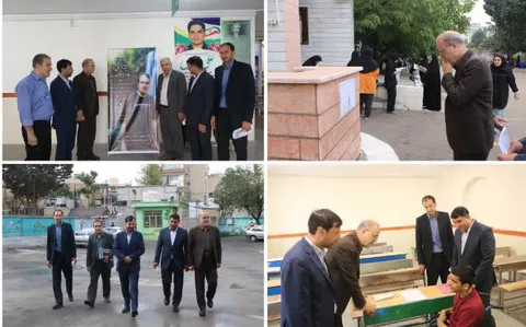 بازدید میدانی معاون حقوقی و پارلمانی وزارت آموزش و پرورش از حوزه‌های برگزاری امتحانات نهایی در قزوین