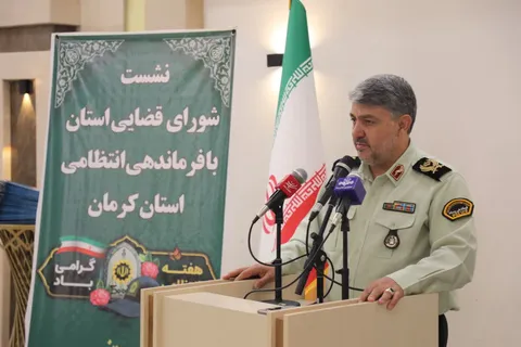 فرمانده انتظامی استان کرمان: هم‌افزایی پلیس و دستگاه قضایی قدرت اجرای قانون را افزایش داده است