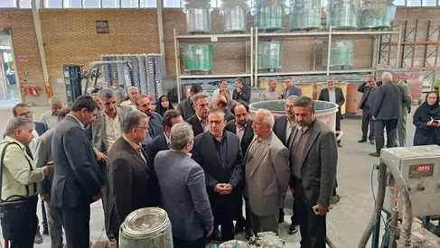 استاندار قزوین از چند واحد تولیدی در شهرک صنعتی کاسپین بازدید کرد