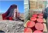 کشف ۱۲ هزار لیتر سوخت قاچاق زیر بار موادغذایی و شن در خراسان جنوبی