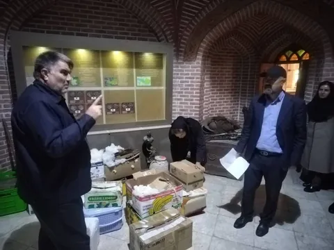 مانور تخلیه اضطراری و انتقال امن اشیای موزه‌ای در مجموعه جهانی شیخ صفی‌الدین اردبیلی برگزار شد