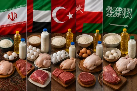 روایت آماری از سبد خوراک ایران /مقایسه قیمت ۶ کالای اساسی در ۵ کشور همسایه
