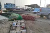 کشف ادوات صید مخرب ترال در موج‌شکن روستای بحل جاسک