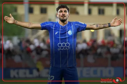 گل اول استقلال به گل گهر توسط اسماعیل قلی زاده