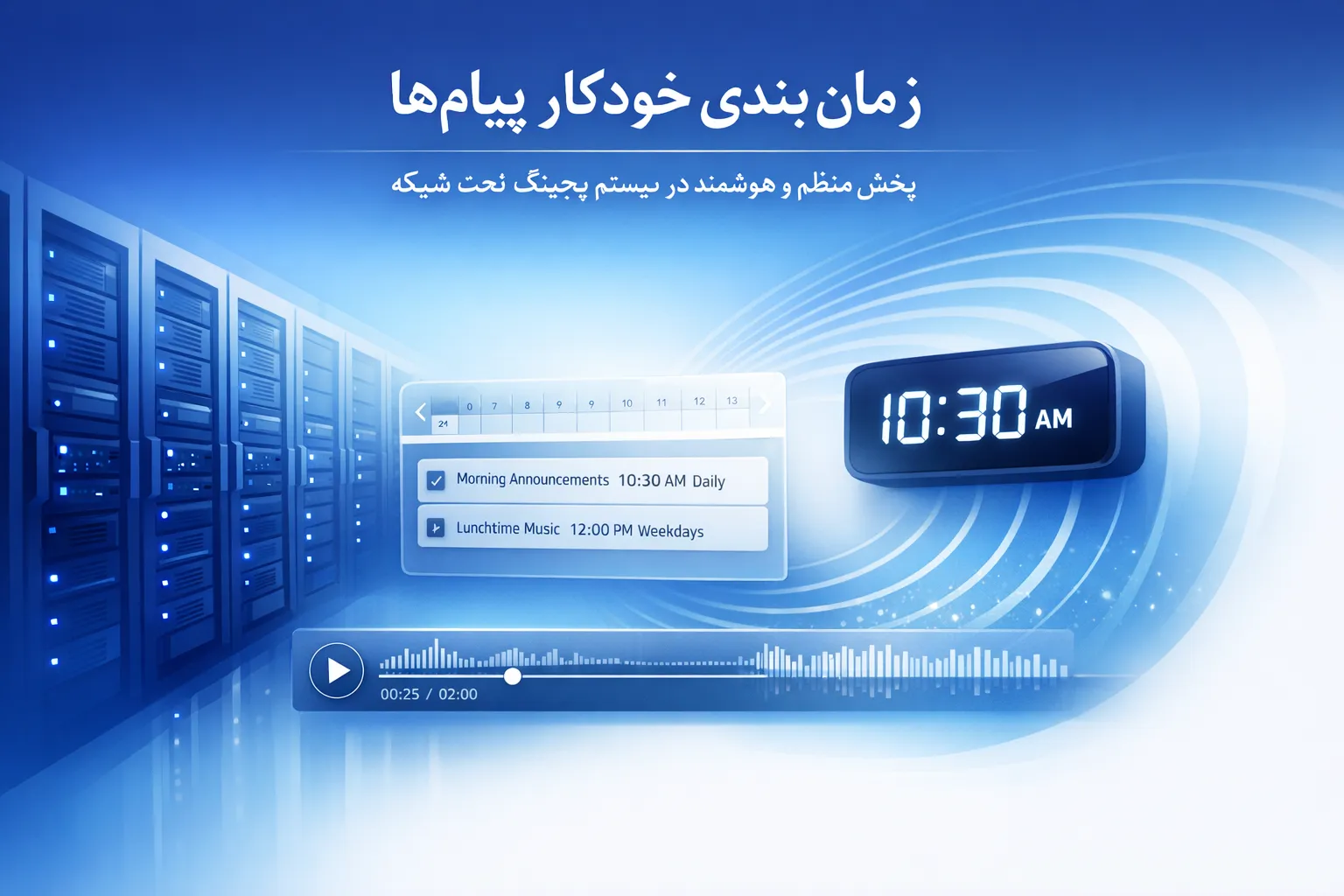 زمانبندی خودکار پخش در پیجینگ تحت شبکه زمانبندی خودکار پخش در پیجینگ تحت شبکه