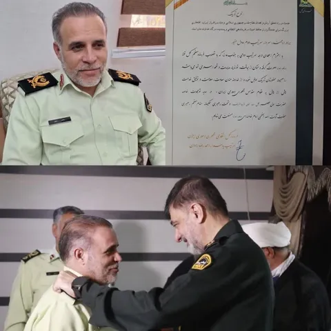 رئیس کل دادگستری استان اردبیل ارتقای درجه جانشین فرمانده انتظامی استان را تبریک گفت