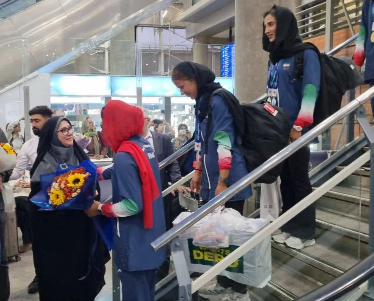 حضور محمدیان در آیین استقبال از ملی‌پوشان ناگویا