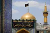 کتیبه آرایی اماکن متبرکه رضوی در دهه پایانی ماه صفر + گزارش تصویری