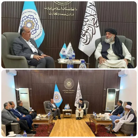 دیدار مدیرعامل منطقه آزاد چابهار با وزیر تجارت افغانستان در کابل