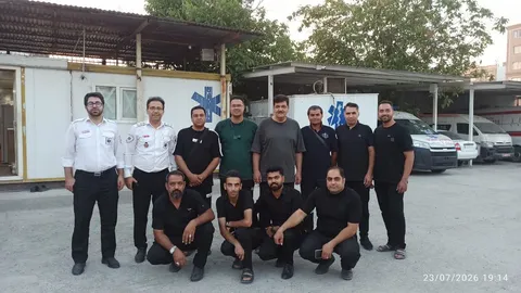 استقرار تیم تخصصی اورژانس رفسنجان جهت خدمت‌رسانی به زوار در مرز خسروی