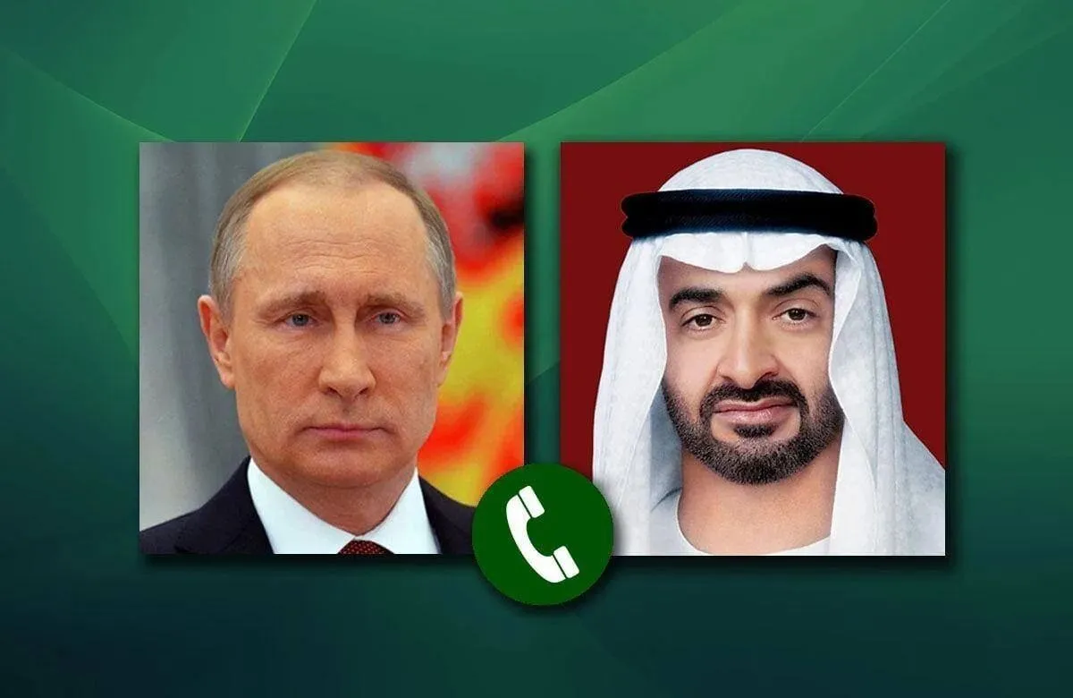 تاکید پوتین و رئیس امارات بر راه‌حل دیپلماتیک مسائل منطقه