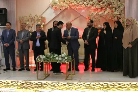 برگزاری آئین تجلیل از ۵۰ زوج جوان فرهنگی با حضور مسولیت ارشد اسلامشهر