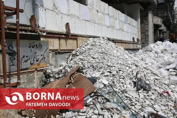 مناطق مورد اصابت تهران