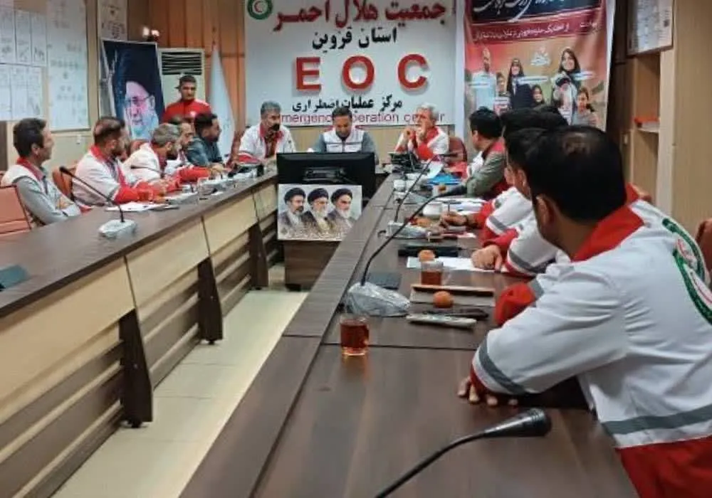 برگزاری مانور دورمیزی زلزله و رونمایی از چهارمین پهپاد امدادی استان قزوین