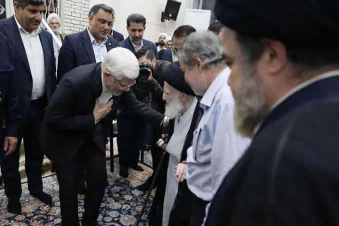 دیدار دکتر عارف با آیات عظام شبیری زنجانی و کریمی جهرمی