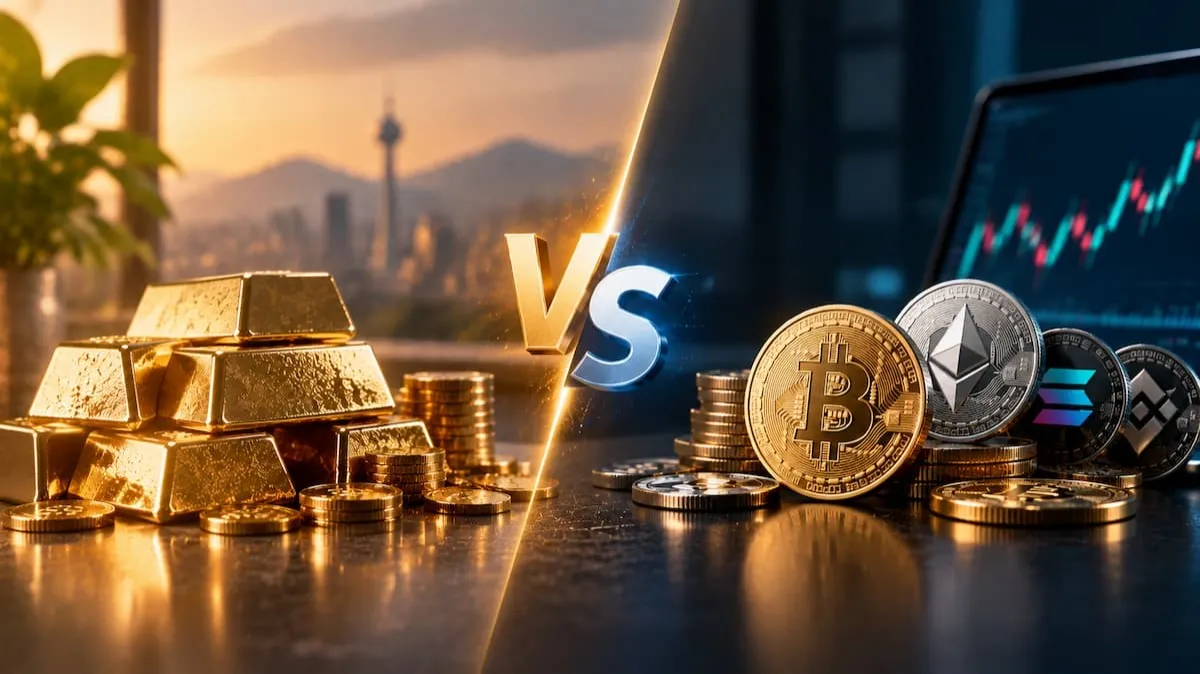طلا بخریم یا کریپتو؟ کدامیک برای سرمایه گذاری بهتر است؟