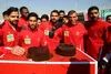 جشن تولد برای سیدجلال، نورالهی و شیری در روز تمرین سبک سرخ‌پوشان