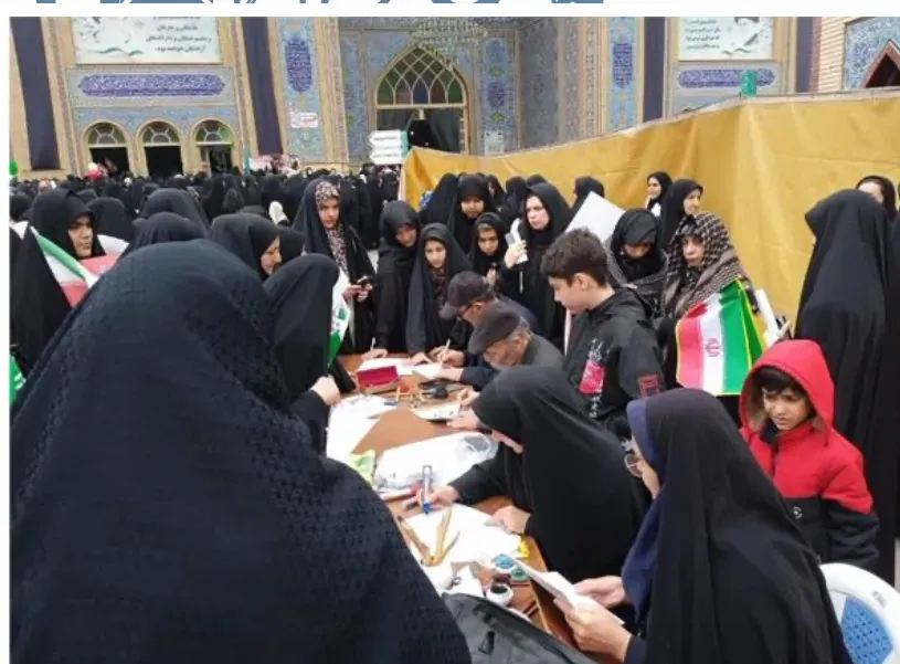 کارگاه خوشنویسی «لبیک یا خامنه‌ای» برگزار شد
