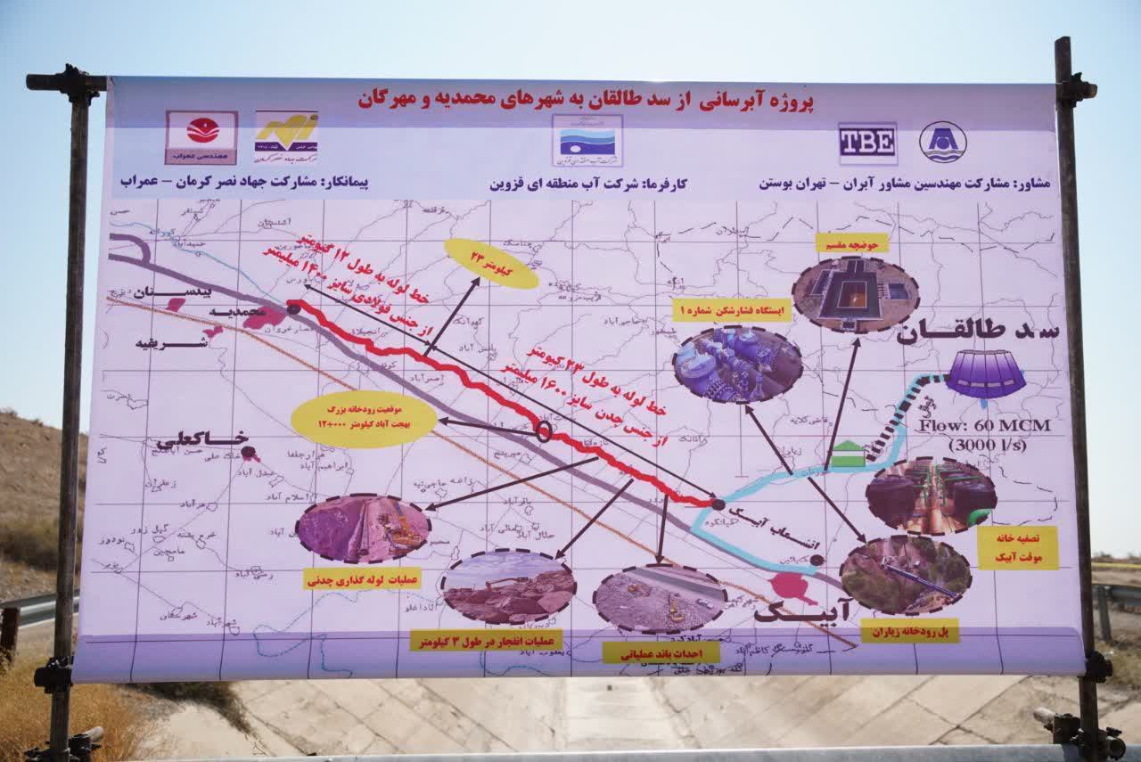 مدل تأمین مالی پروژه انتقال آب طالقان به قزوین به الگویی کشوری تبدیل می‌شود