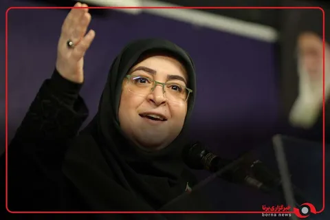 حضور  سخنگوی دولت در ورزشگاه برای تماشای دربی بانوان