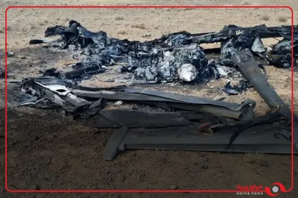 تصاویر انهدام و جمع آوری لاشه پهپاد MQ9 ارتش تروریست امریکا  توسط رزمندگان نیروی دریایی سپاه در عسلویه