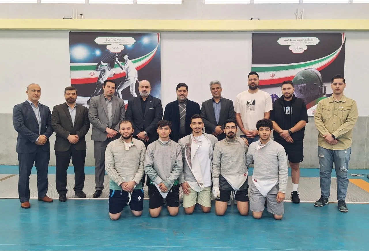 بازدید سخنگوی شورای اسلامی شهر تهران از تمرینات تیم ملی شمشیربازی سابر