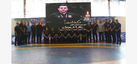 گرامیداشت یاد داور فقید کشتی در مرحله نهایی لیگ کشتی فرنگی جوانان