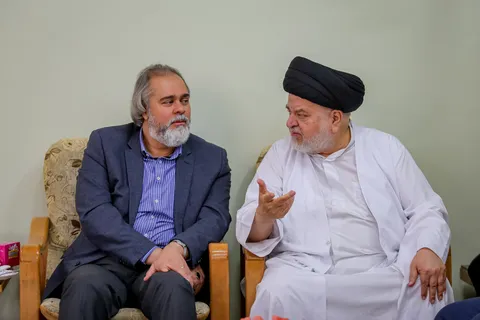 دیدار رئیس سازمان سینمایی با نماینده آیت‌الله سیستانی در قم