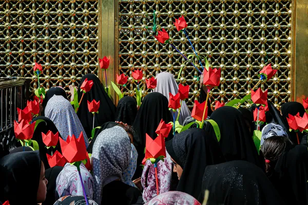  عزاداری هیئت کودکان در حرم مطهر امام هشتم(ع)