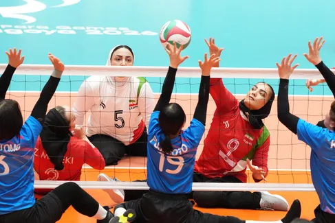 دیدار والیبال نشسته دختران ایران و ژاپن/NAGOYA2026