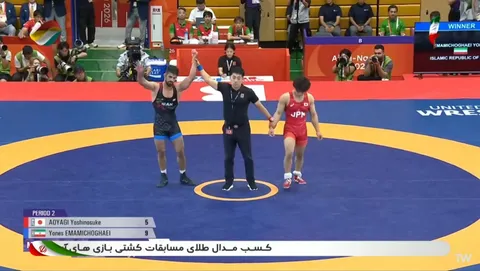 کسب پنجمین طلایی کاروان کشتی توسط ورزشکار تهرانی