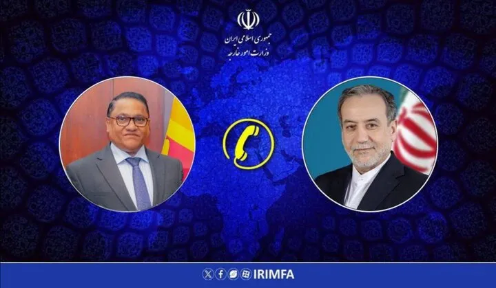 Iran, Sri Lanka top diplomats discuss latest war developments