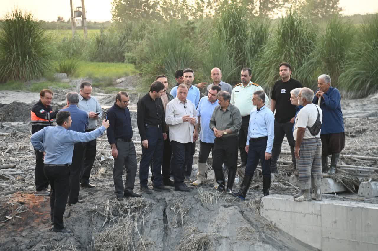 گزارش تصویری / بازدید استاندار گلستان از مناطق سیل‌زده غرب استان