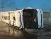 ۸ مصدوم بر اثر واژگونی اتوبوس در لرستان