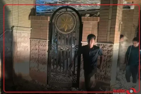 مشاهد من موقع حفل الزفاف في ميناء كوهستك بمحافظة سيريك الذي تعرض لهجوم أمريكي