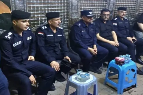 بازدید رئیس دفاع مدنی عراق از موکب جنت‌الحسین(ع) شهرداری تبریز