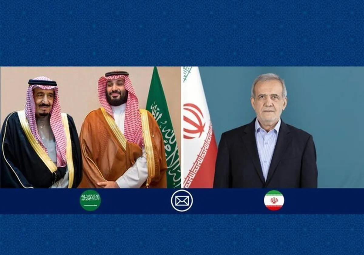 Saudi King and Crown Prince Congratulate President Pezeshkian on National Day