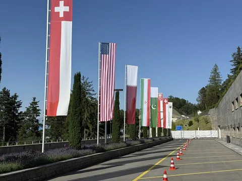 دیدار وزیران خارجه ایران و سوئیس در بورگن‌اشتوک