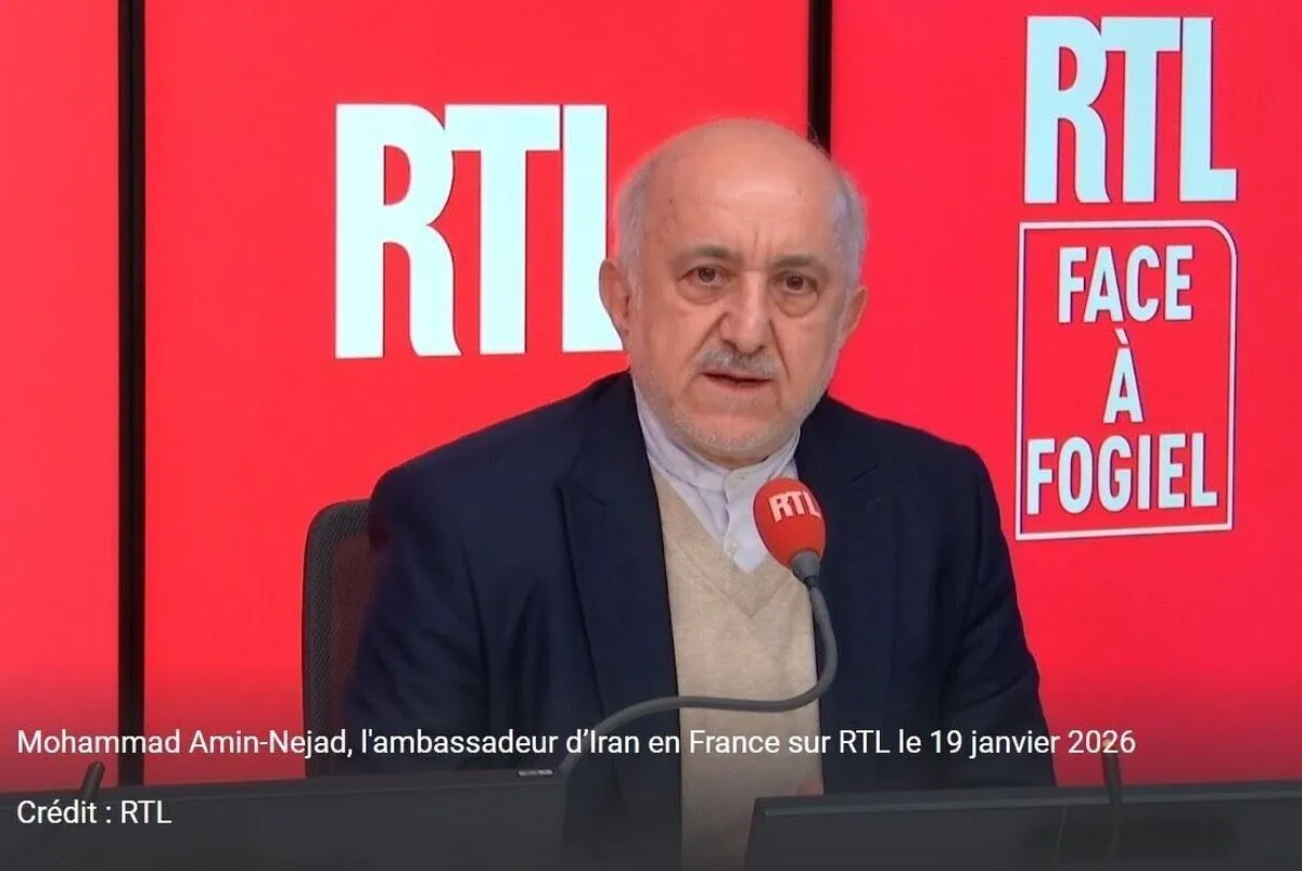 Iranian envoy to France slams foreign intervention in recent Iran riots