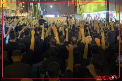 عزاداری جوانان بحرینی برای رهبر شهید