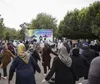 همایش ورزش شهروندی بانوان در بوستان نرگس قزوین برگزار شد